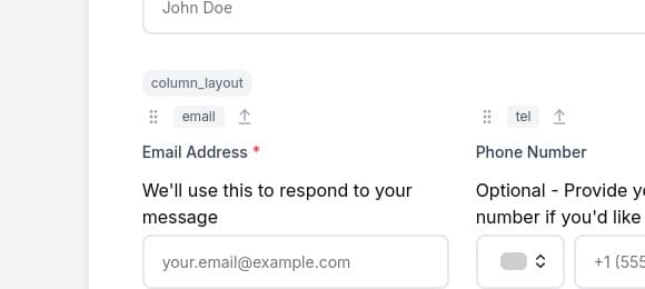 Manual editor showing column layout with opt-out button